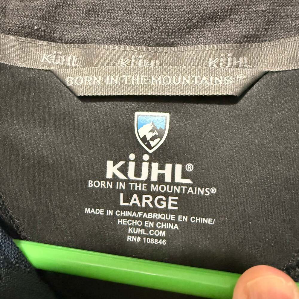 Kuhl Influx 1/4-Zip‎ Sweater Men's Large Hiking Outdoor Pullover - Picture 6 of 9